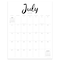 July 2025 - June 2026 Large Art Poster Wall Calendar